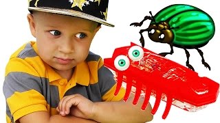 НАНО ЖУКИ, Смешные Гонки Hexbug Nano Playset Unboxing Toys