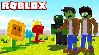 Roblox - ZUMBIS BOLADÕES COMEM PLANTAS! (PLANTS VS ZOMBIES)