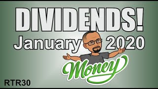 DIVIDEND INCOME! January 2020 Dividend Income Report. Road To Retire