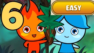 LuckyBoy And PrettyGirl 2 Level 6 Easy Android Walkthrough Forest Temple Maze Fireboy & Watergirl