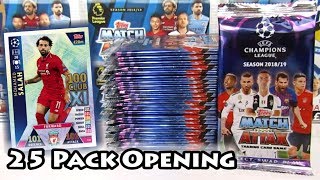 Opening 25 Match Attax Champions League 18/19 Packs | Search For The 101 Salah