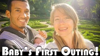 BABY'S FIRST OUTING! - FAMILY VLOGGERS DAILY VLOG (ADITL EP445)