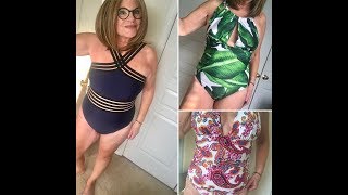 One--Piece Bathing Suits for the Mature Woman!