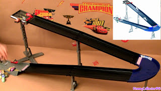 Cars Micro Drifters Design & Drift Speedway Track Playset 9-CARS Launcher Disney Pixar drifting toys