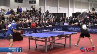 Men's Singles SF: Timothy Wang vs. Peter Li - 2011 US Table Tennis Championships