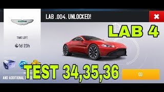 Asphalt 8 R&D Test 34,35,36 lab 4 Aston Martin Vantage 2018