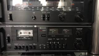 Saba CS-2000 Tape deck (1978) - playing