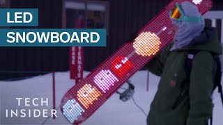 LED Snowboard Lights Up The Slopes