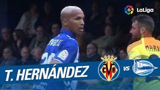 Disparo de Theo Hernández que Asenjo envía al palo