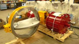 Quick closing 40" Pneumatically operated ON-OFF Butterfly valve