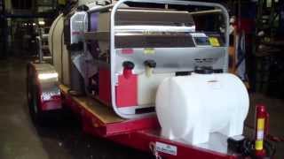 Hydro Tek 3500 PSI @ 8 GPM hot water pressure washer, filtration & spot free system 800-666-1992