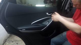 Disassembly door Hyundai Santa FE 2016  -Hyundai Santa FE разборка двери