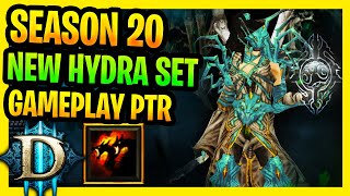 Diablo 3 Season 20 New Hydra Set Gameplay PTR Wizard Best Hydra Builds Typhon's veil