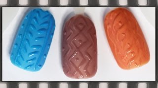 Вязаный маникюр Свитер. Дизайн ногтей гель-лаком |  3D Cable Knit Sweater Nails