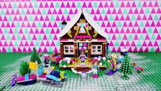 Górski Domek ❄ klocki Lego Friends 41323 Budowanie Recenzja Zabawa