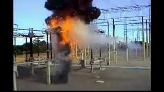 Взрыв трансформатора тока 420 кВ (The explosion of the current transformer 420 kV)