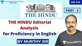 SSC CGL 2019 | THE HINDU Editorial Analysis for Proficiency in English | Part 2 | Venkata Korlapati
