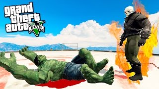 Я УБИЛ ХАЛКА В GTA 5 - ХАЛК (HULK) ПРОТИВ ПРИЗРАЧНОГО ГОНЩИКА - GTA 5 МОДЫ