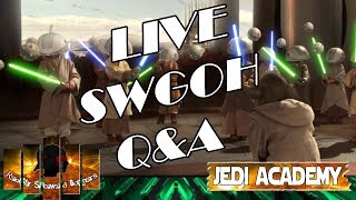 Star Wars Galaxy of Heroes Jedi Academy Episode 102 Live Q&A #swgoh