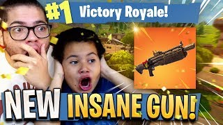 *NEW* HEAVY SHOTGUN COMING TO FORTNITE BATTLE ROYALE! 9 YEAR OLD BROTHER IS TRASH TALKING! *MUST SEE