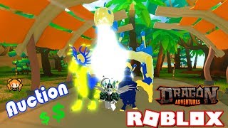 ROBLOX DRAGON ADVENTURES LEISURE ISLAND How to AUCTION Your Dragons! Lizard Mutation + Who had to go