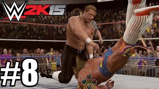 WWE 2K15 - Path of the Warrior DLC Ending Gameplay Walkthrough Part 8 - 3 VS Triple H [ HD ]