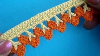 Вязание крючком Урок 278 Кайма из ленточного кружева