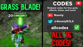 HOW TO GET GRASS BLADE + CODES Roblox Treasure Quest