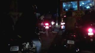 Probiking on footpath , Indian Traffic roads.