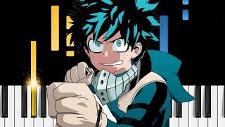 Boku no Hero Academia Season 3 Ending - Update - EASY Piano Tutorial - アップデート
