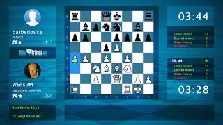 Chess Game Analysis: W6ss9M - barbedouce : 1-0 (By ChessFriends.com)