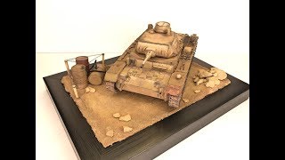 СОБИРАЕМ ДИОРАМУ И ТАНК PZ.KPFW.III AUSF.F T-III(F)