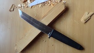 Tanto Lite от Cold Steel - тест на деревяшке
