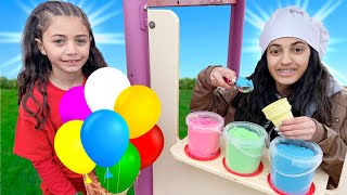 Hadil Pretend Play Selling SAND Ice Cream Toy Shop