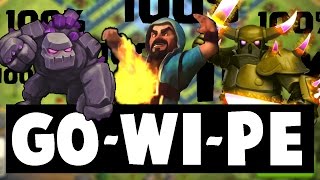 PASSO A PASSO DE GOWIPE NO CV9 - COMO DAR 100% ?! - Clash Of Clans