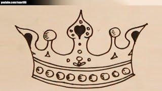 How to draw a princess crown