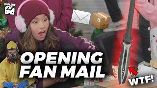 SOMEONE SENT US AN ACTUAL SPEAR WTF! l OfflineTV Holiday Fan Mail! ?