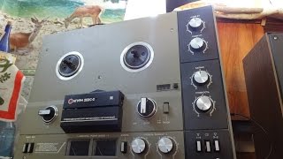 Магнитофон сатурн 202с-2  , брутально-заковыристая схема включения и выключения