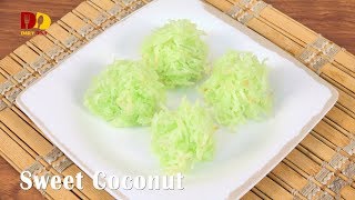 Sweet Coconut | Thai Dessert | Maprao Gaew | มะพร้าวแก้ว
