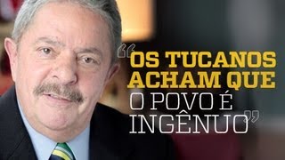 Lula: "Os tucanos acham que o povo é ingênuo" | Eleições 2012 | Haddad oficial