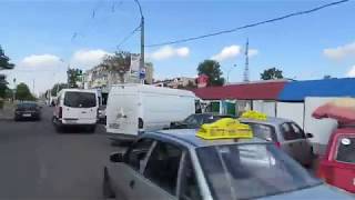 Северодонецк. Проезд на авто  по проспекту Химиков от рынка до...