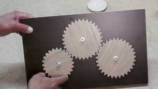 Шестерни из дерева. Wooden gears.