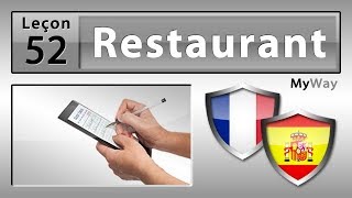Leçon 52: Restaurant (Etudier Espagnol)