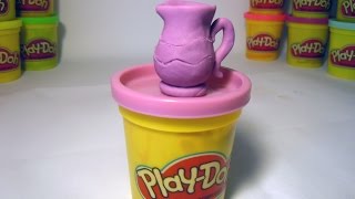 Как слепить из пластилина Плей До  кувшин. How to make a jug of Play-Doh (clay).