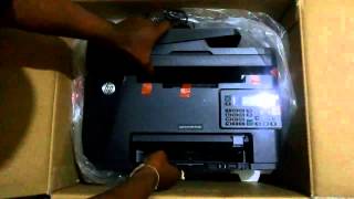 Unwrapping HP LaserJet Pro MFP M128fn Printer (Open Box)