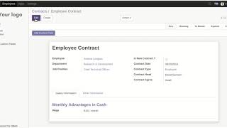 Contract  Custom Fields Odoo, Contract  Dynamic Field Odoo.