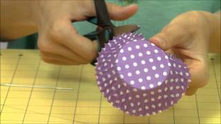 How to Make a Cupcake Liner Floral Bouquet