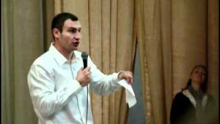 Кличко в ПНУ - 26 10 2010