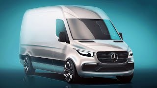 2018 Mercedes Sprinter - first official sketch of design