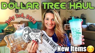 Dollar Tree Haul  NEW Items July 3, 2018